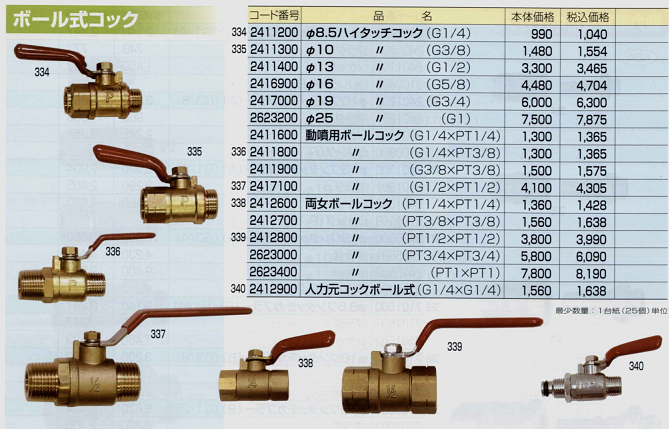 ボールバルブ ボール式コック の通信販売 テクノ株式会社